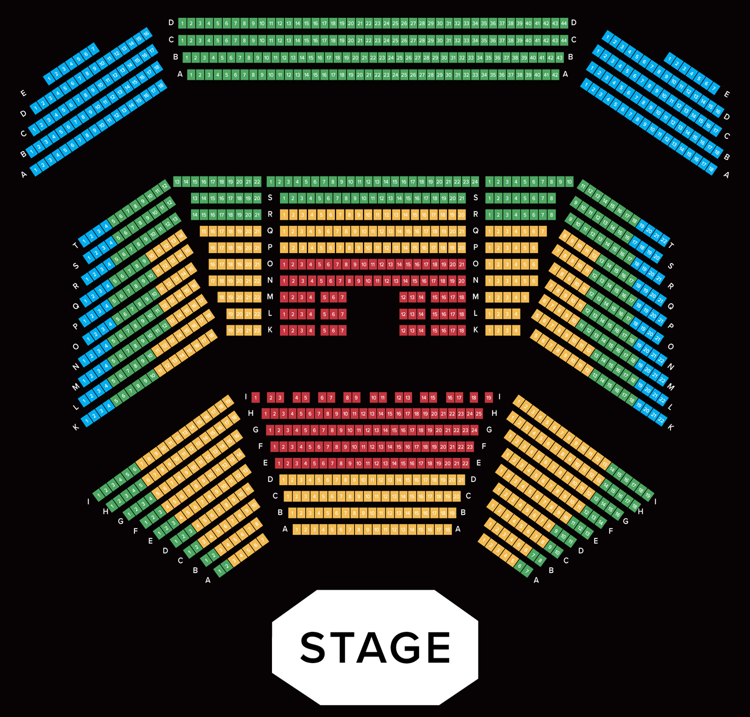 Macau 2049, seat plan, theatre seat plan, MGM theater