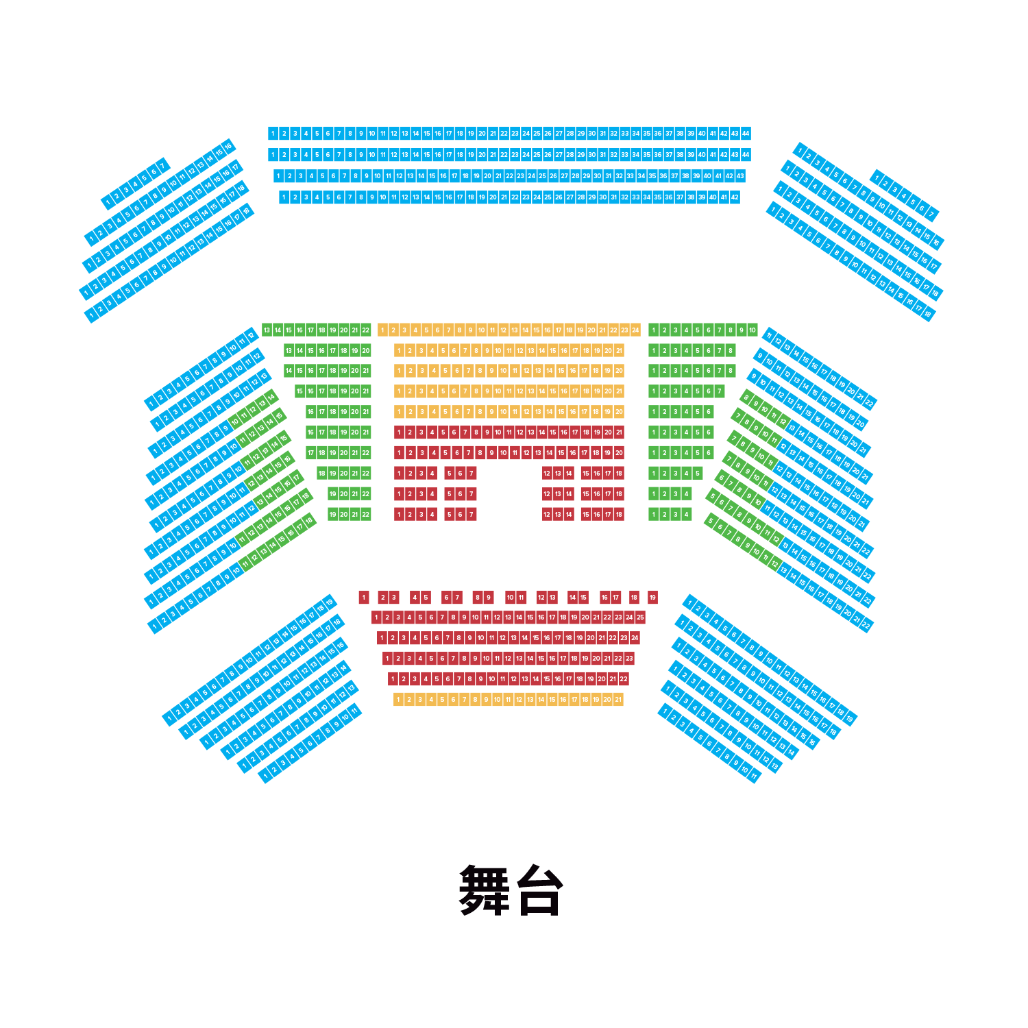 澳门2049, 座位表, 剧院座位表, 美高梅剧院